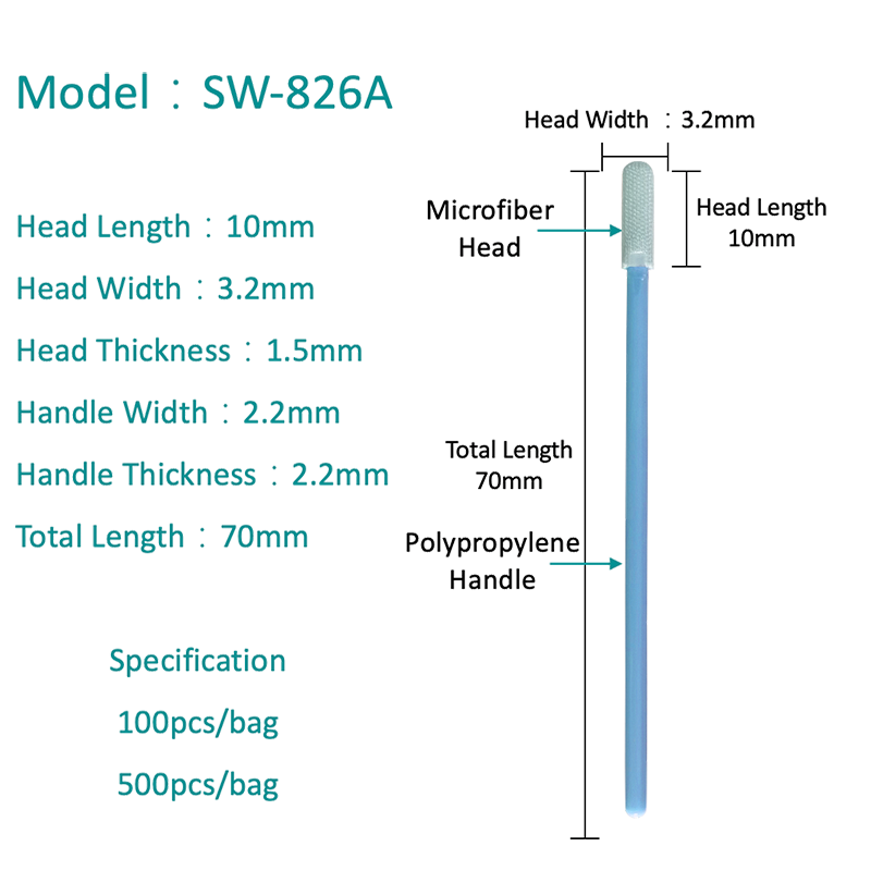 SW-826A Ultra Pure Microfibra Swab